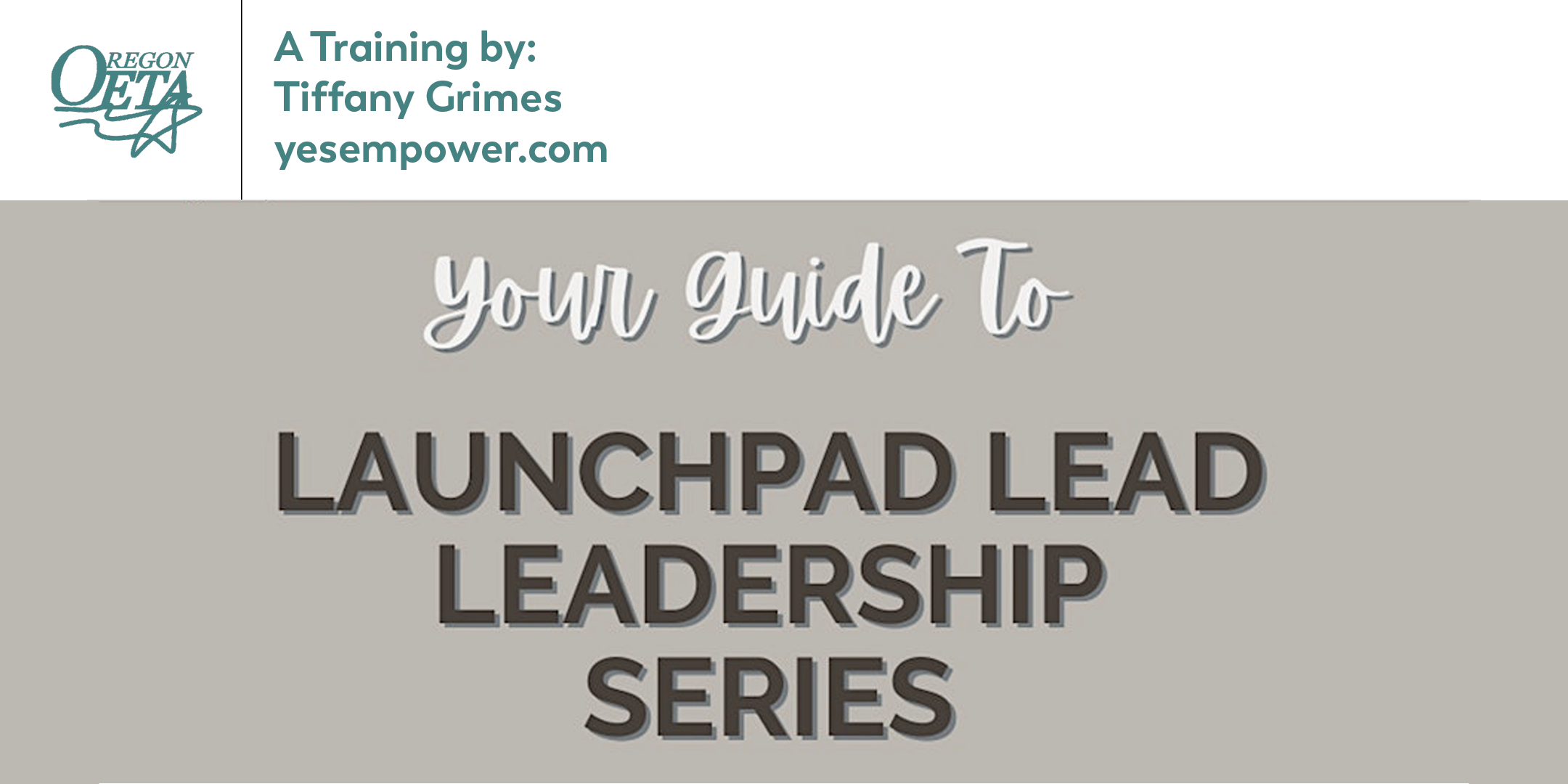 LaunchPad Lead Leadership Series Event banner